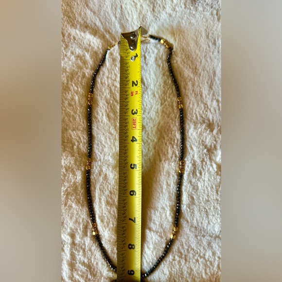 Black Diamond and 14 carat gold necklace. - Picture 5 of 6